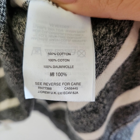 J Crew Womens Size XS Oversized Striped Long Sleeve Pullover Knit Sweater - Picture 3 of 5